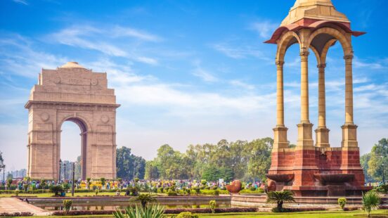Canopy and India Gate in New Delhi, India