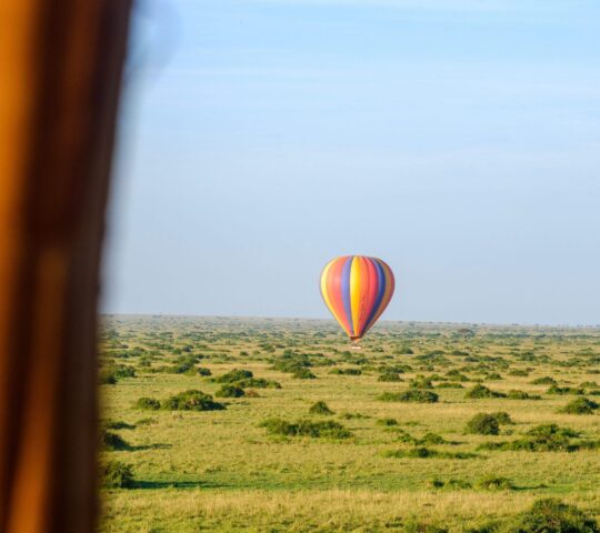 Hot-air ballooning over the Maasai Mara