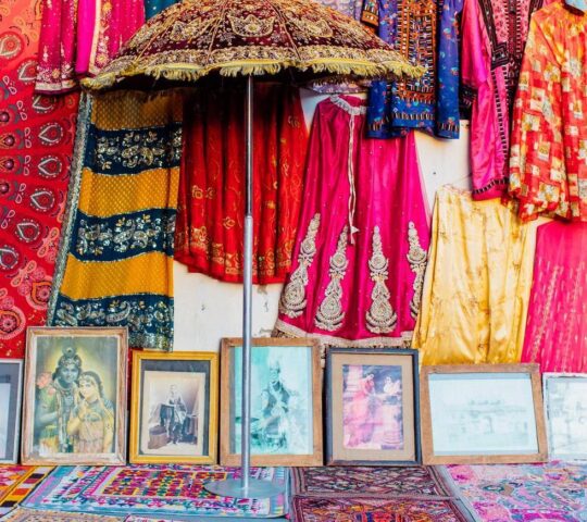 A street market in Udaipur