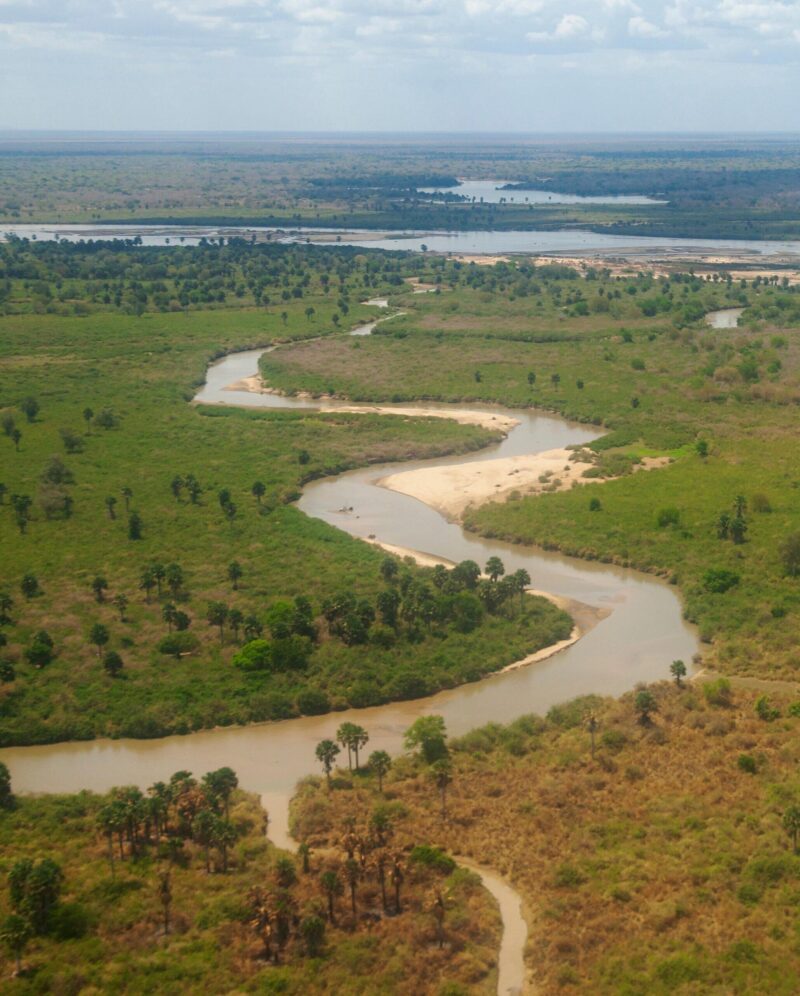 Africa, Tanzania, Ruaha National Park. View of some of the waterways in Ruaha National Park.
