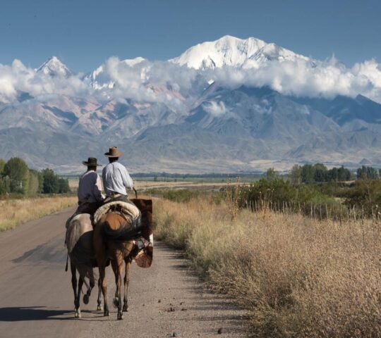 Horse riding with gaucho guides
