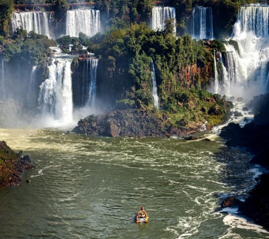 The magnificent Iguassu Falls