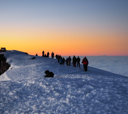 Climbers summit the mighty Kilimanjaro