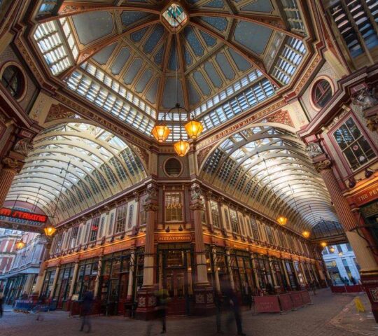 London's Leadenhall Market, also known as Diagon Alley