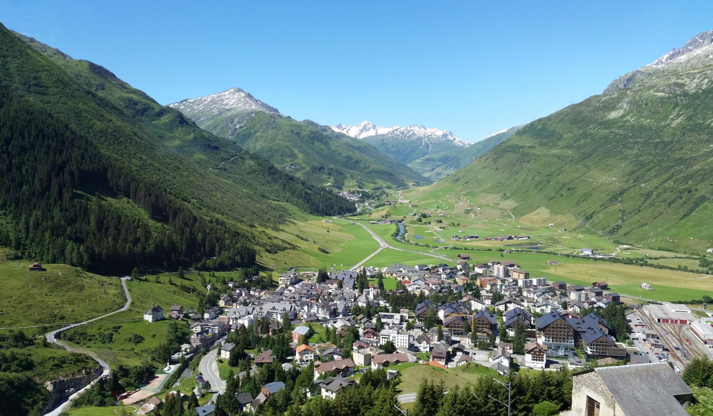 An Alpine night in Andermatt