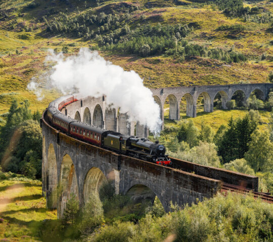 Crossing the Glenfinnan Viaduct