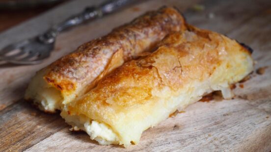 Strukli, traditional Croatian cheese snack