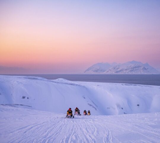 Snowmobiling in Svalbard