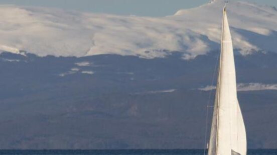Sailboat in the Beagle Channel