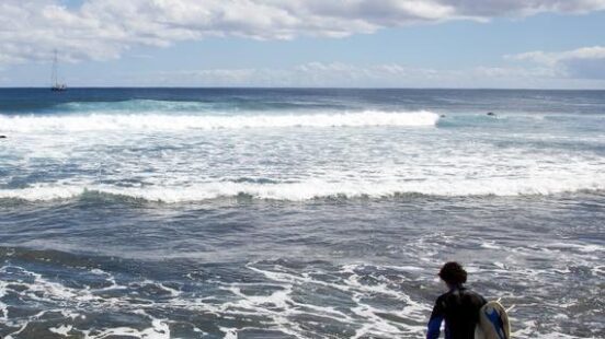 Easter Island surfing