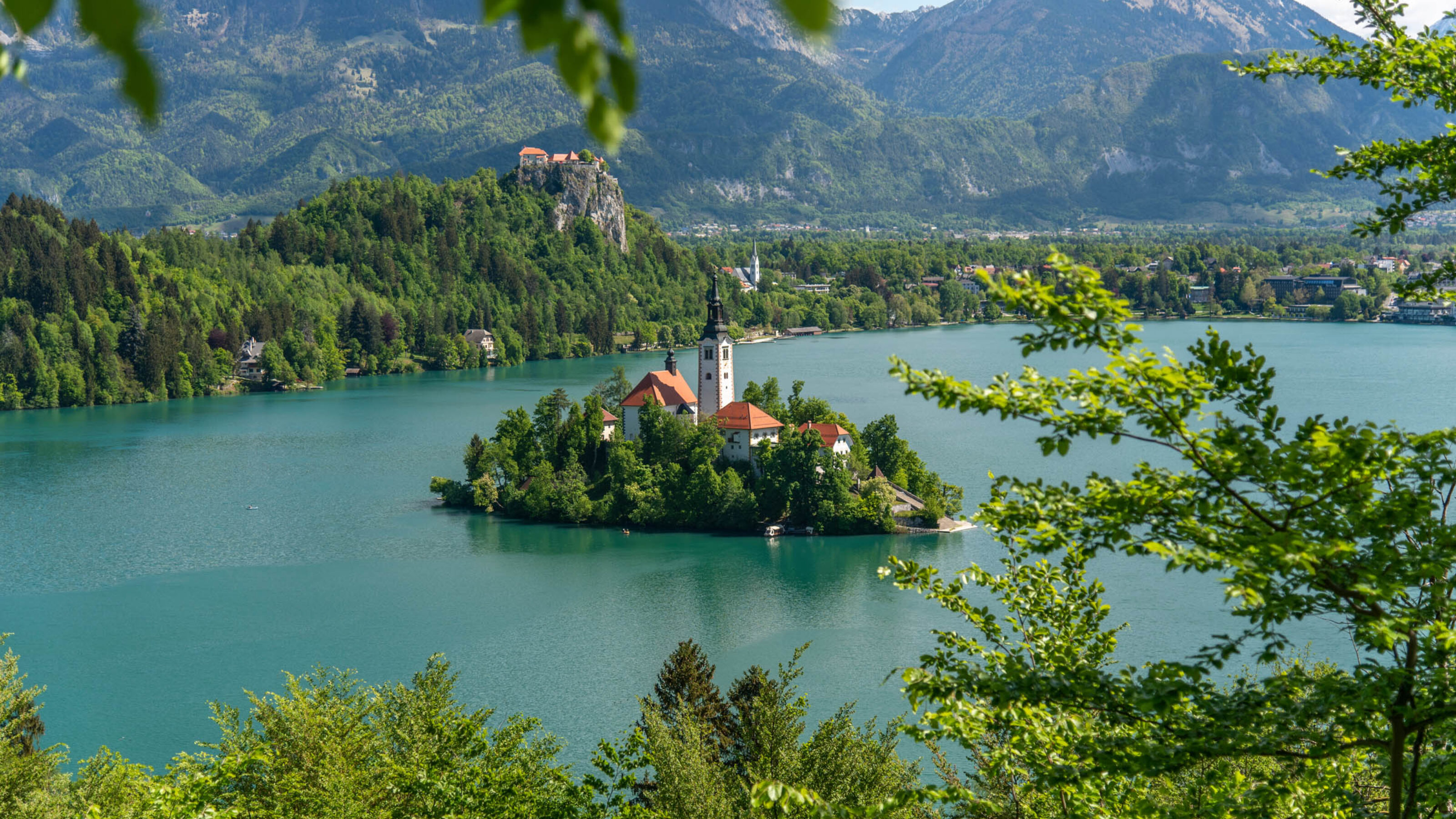 Lake Bled in summer.