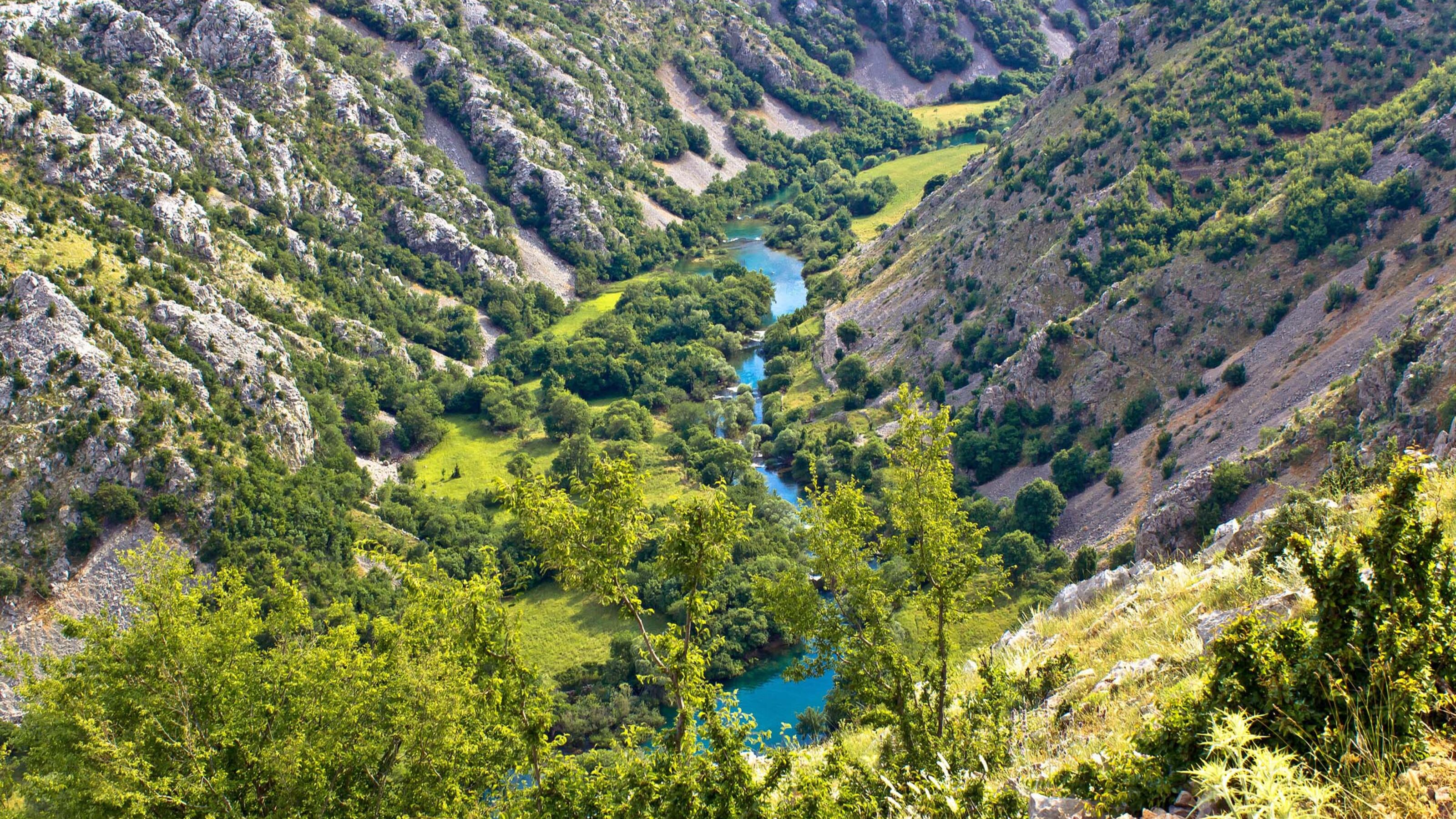 Grand canyon of Krupa river in karst region of Croatia