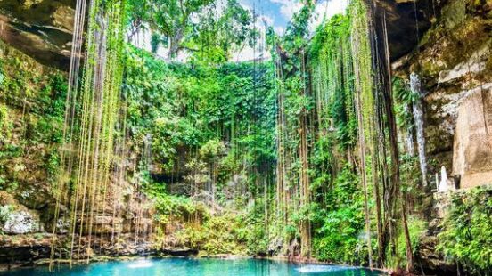 Ik-Kil Cenote, Yucatan Peninsula in Mexico