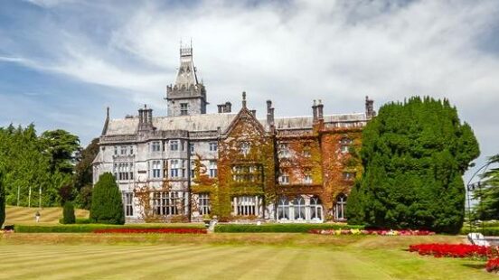 Colorful gardens at Adare manor, Ireland