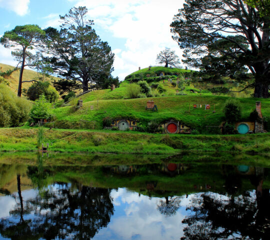 The Hobbiton film set
