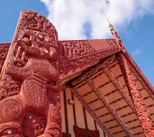 Traditional Māori carvings