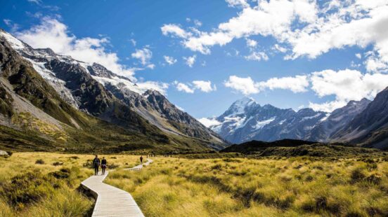 Aoraki/Mount Cook National Park in summer