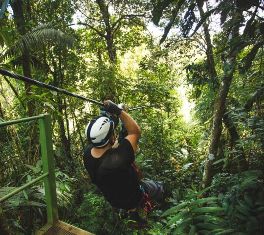 A zip-lining adventure
