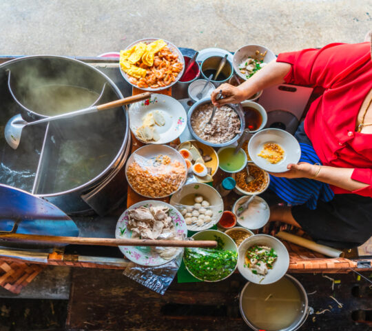 Traditional Thai street food