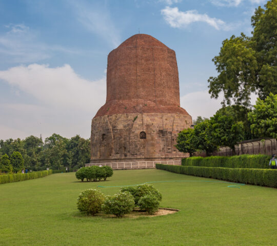 Dhamekh Stupa at the archaeological site of Sarnath
