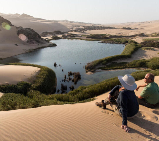 A desert oasis at Wilderness Hoanib Skeleton Coast Camp