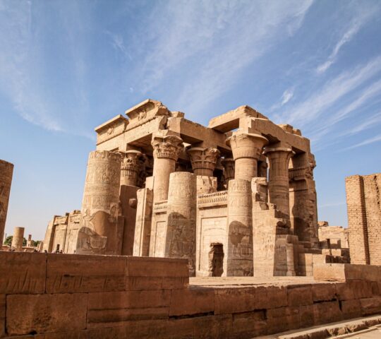 Explore Kom Ombo, known as 'the crocodile temple'