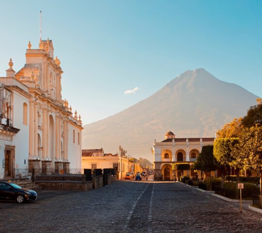 The cobblestone streets of Antigua
