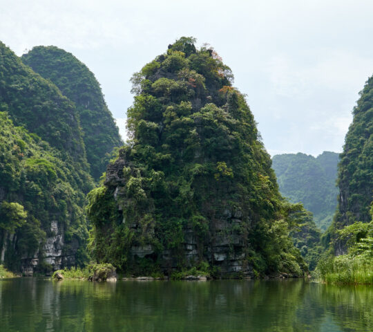 The landscapes of Tam Coc, in Vietnam's Ninh Binh province
