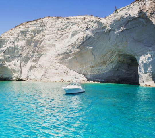 Sailing around Milos
