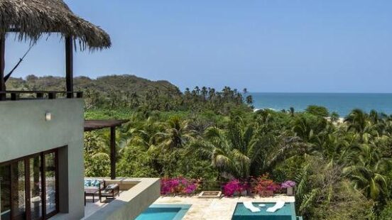 The pool at Kasamar Villa near Tayrona National Park in Colombia