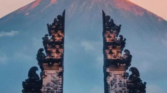Sunrise at Lempuyang Temple in Bali
