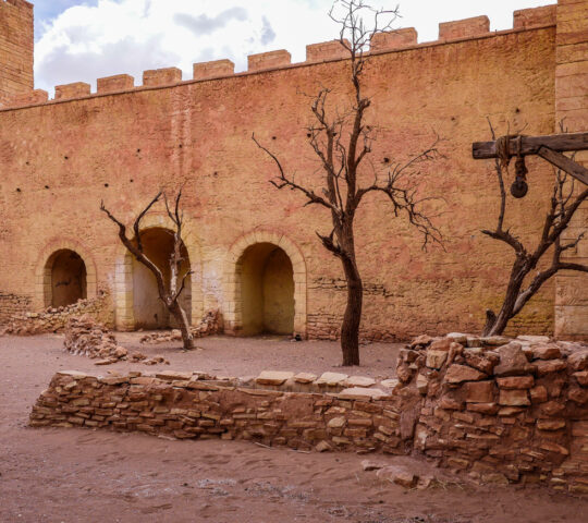Film set near Ouarzazate