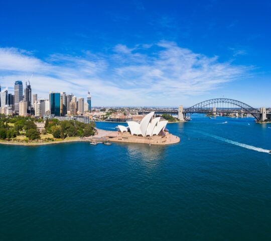 Exploring Sydney harbour by boat