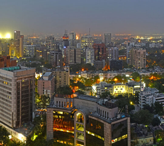 Delhi at night