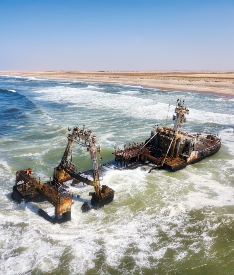 Ship Wreck along the Skeleton Coast in Western Namibia taken in January 2018