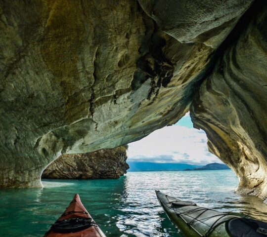 Kayaking at the Marble Caves
