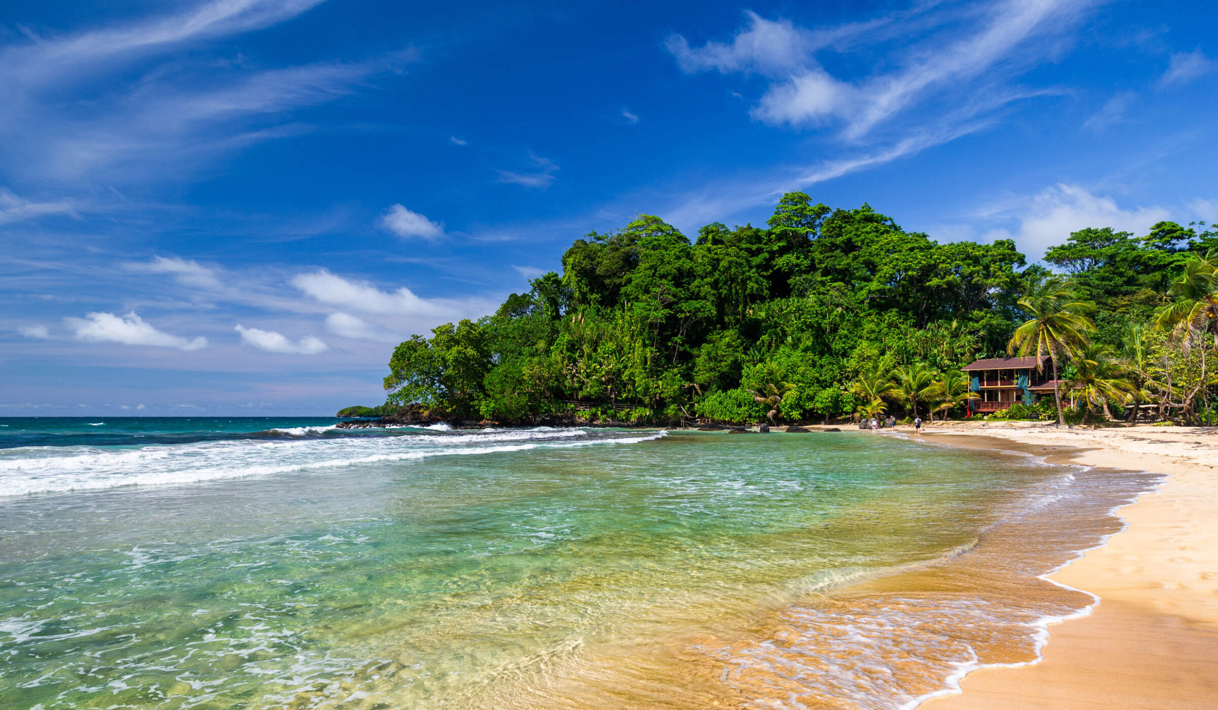 The beautiful Red Frog Beach, Bocas del Toro, Panama