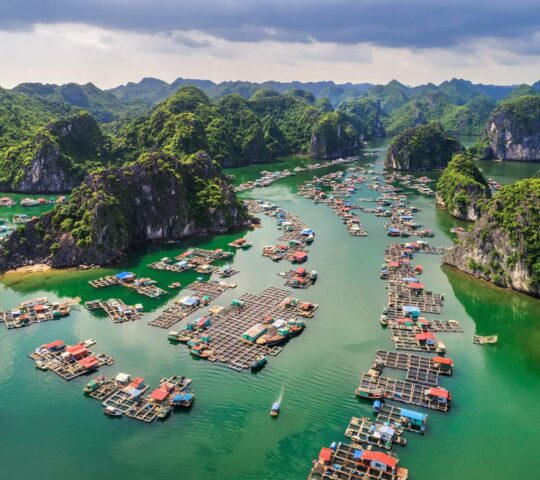Lan Ha Bay floating village