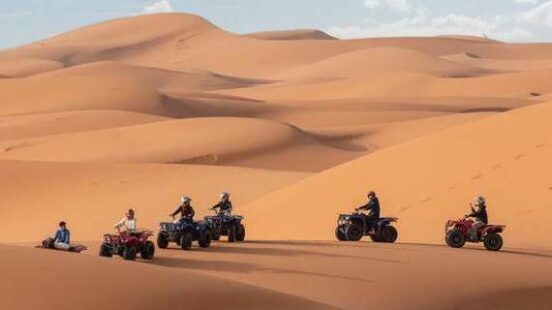 Quadbikes in the Sahara Desert