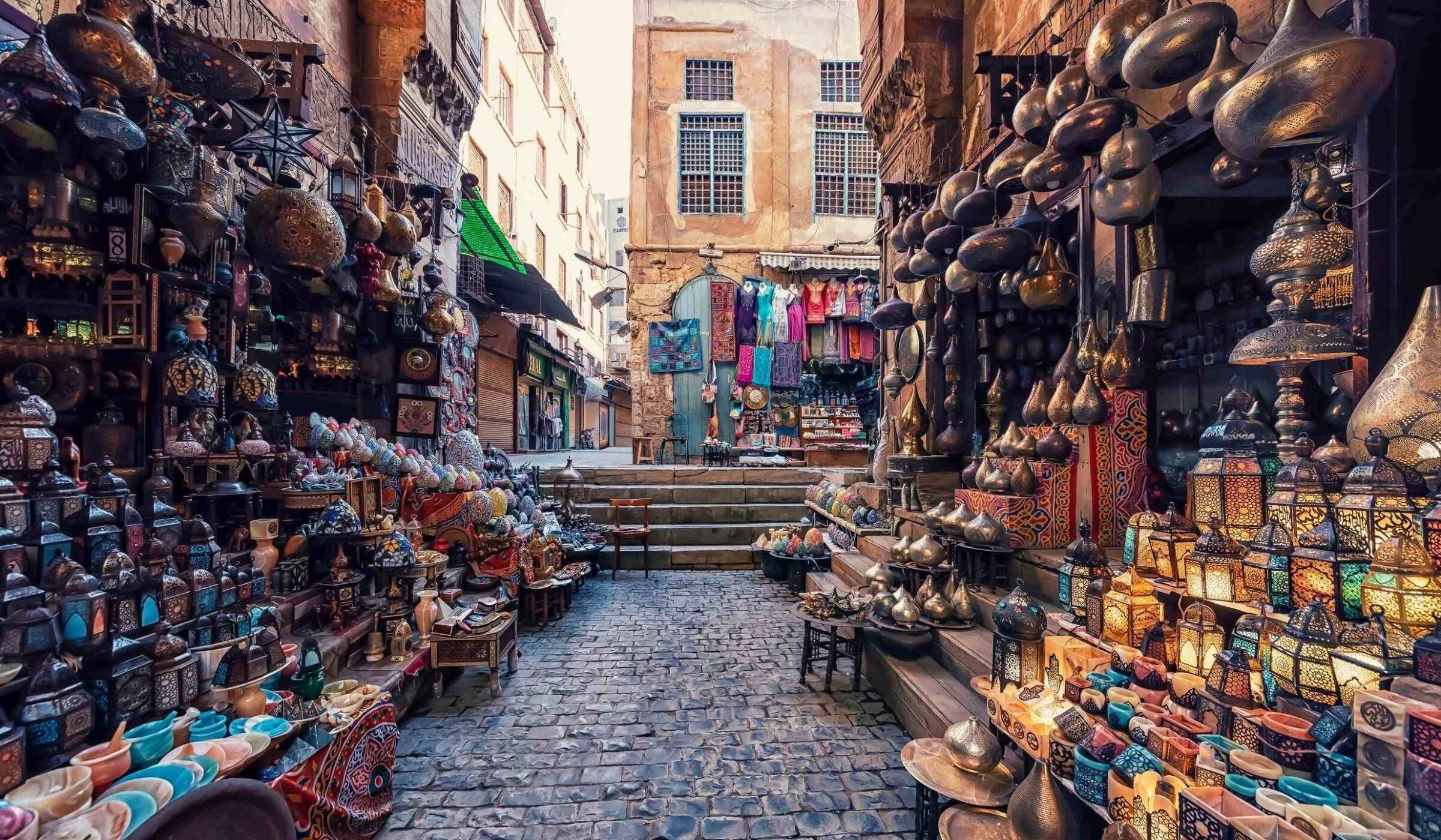 Khan Al Khalili Market in Old Cairo, Egypt