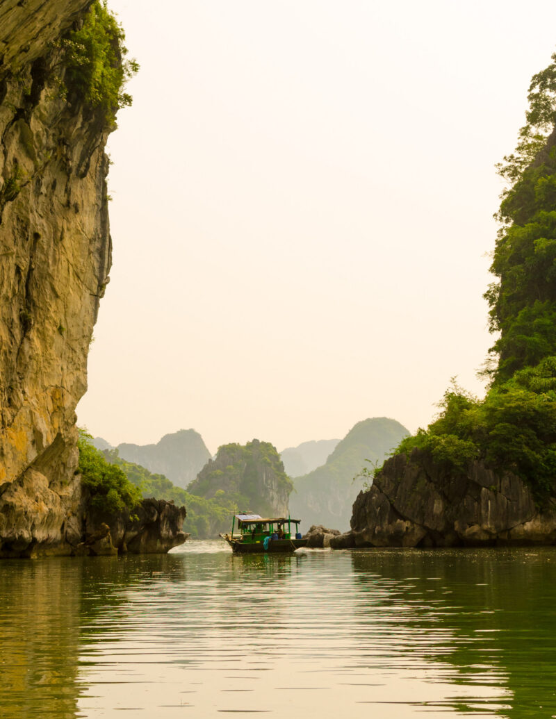 UNESCO world heritage site, ha long bay, vietnam Vietnam, asia, asian, bambooboat, bay, boat, cliff, culture, explore, fisherman, fishery, green, halong, halongbay, heritage, high, lanscape, man, mountain, panorama, sea, stone, strait, sunset, travel, tree, trip, unesco, way of life, worldheritage, yellow ha long bay before sunset, this is way of fisherman, they live only boat. no land, no school for children, and they occupation is fishing and paddle for tourist.