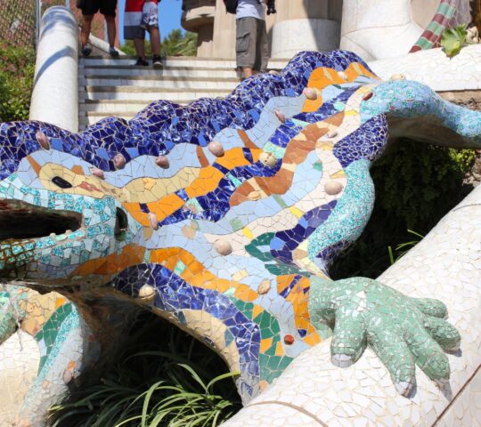 The salamander in Antoni Gaudi's Park Güell in Barcelona