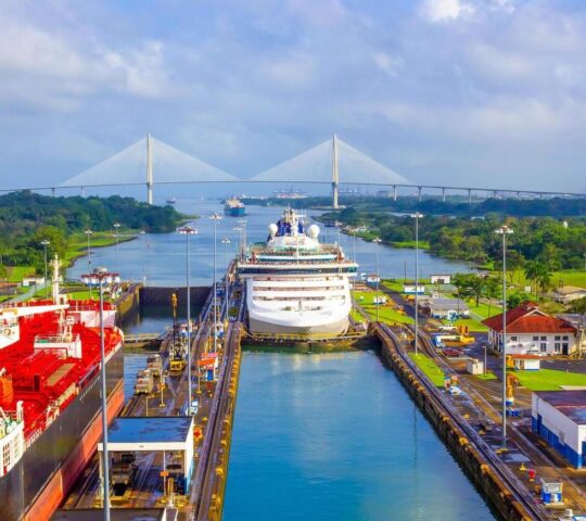 A view of the Panama Canal