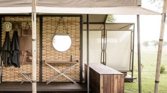 Tented accommodation at Singita Sabora, Tanzania
