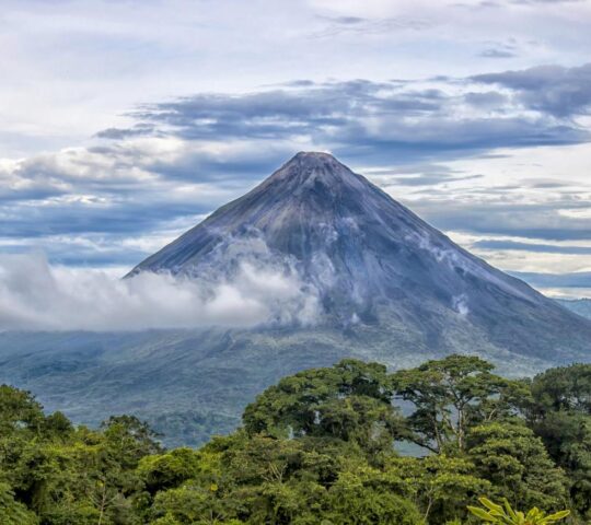The imposing Arenal Volcano, the backdrop to many activities