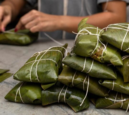 Traditional Colombian tamales