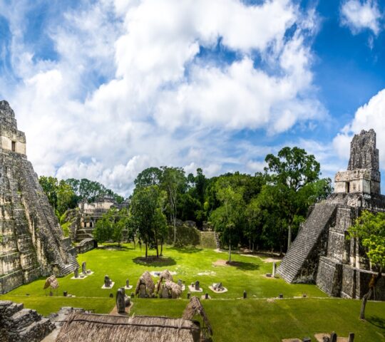 The towering pyramids of Tikal
