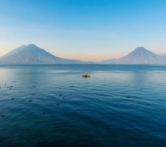 The tranquil waters of Lake Atitlan