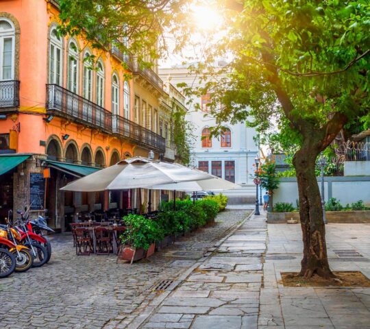 Al fresco dining in the historic centre of Rio de Janeiro