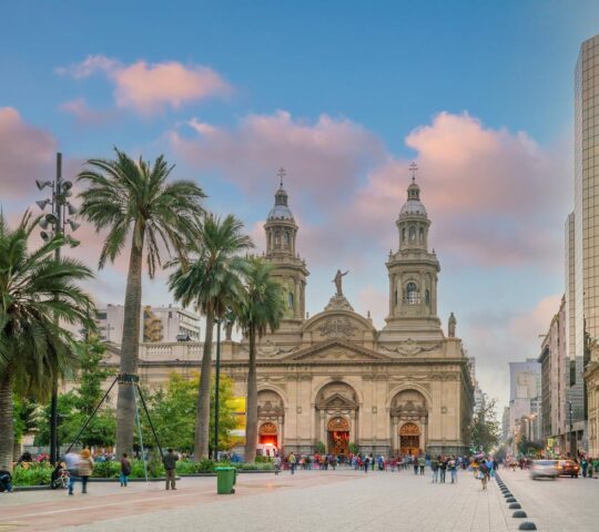 See Santiago's historic Plaza de Armas square